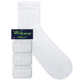 Kit 3 Pares Meia Esportiva Adulto Branca Lisa 38/42 Rikam - Miess