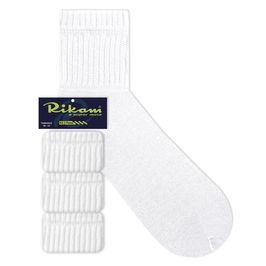 Kit 3 Pares Meia Esportiva Adulto Cano Curto Branca Lisa 38/42 Rikam - Miess