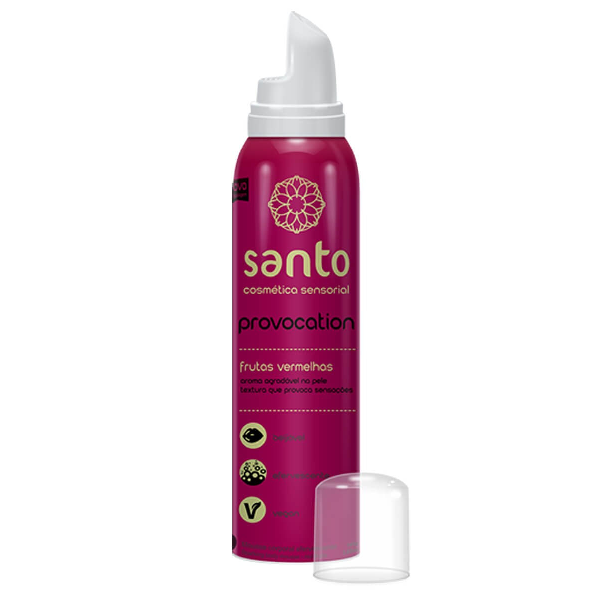 Mousse Corporal Efervescente Provocation Frutas Vermelhas 166ml/105g Santo Sexo Mousse Corporal Efervescente Provocation Frutas Vermelhas 166ml/105g Santo Sexo