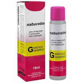 Nabucetim Gel Beijável Morango 18ml Linha Farmacinha do Riso Secret Love