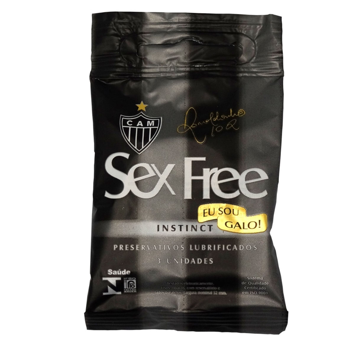 Preservativo Lubrificado Muito Prazer Sex Free Eu Sou Galo Instinct