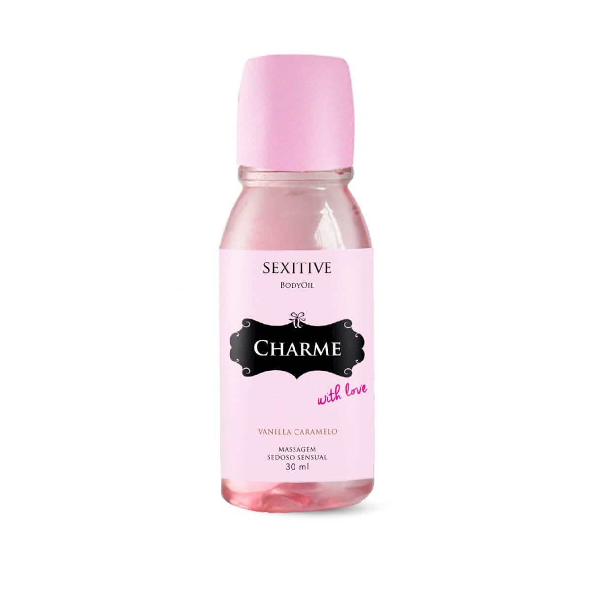 Charme With Love Mini Óleo Sensual para Massagem Vanilla com Caramelo 30ml Sexitive