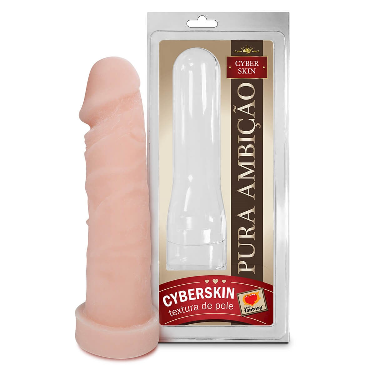 Capa Peniana em Cyber Skin 18,5x4cm Sexy Fantasy - MelHot