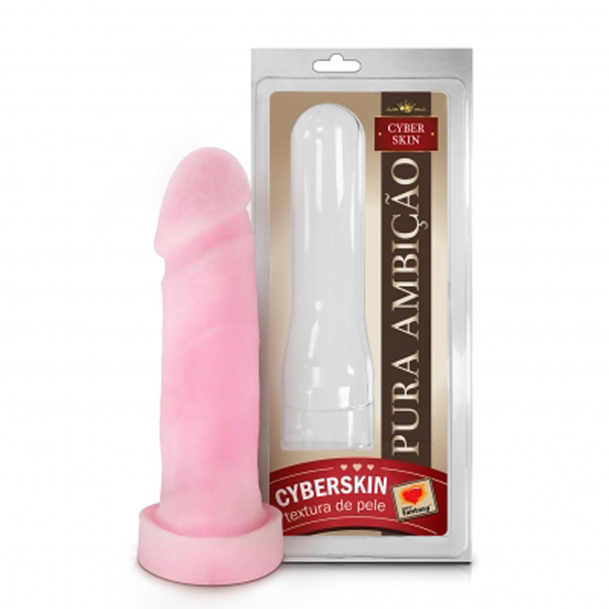 Pênis Realistico Maciço em CyberSkin 16cm Sexy Fantasy