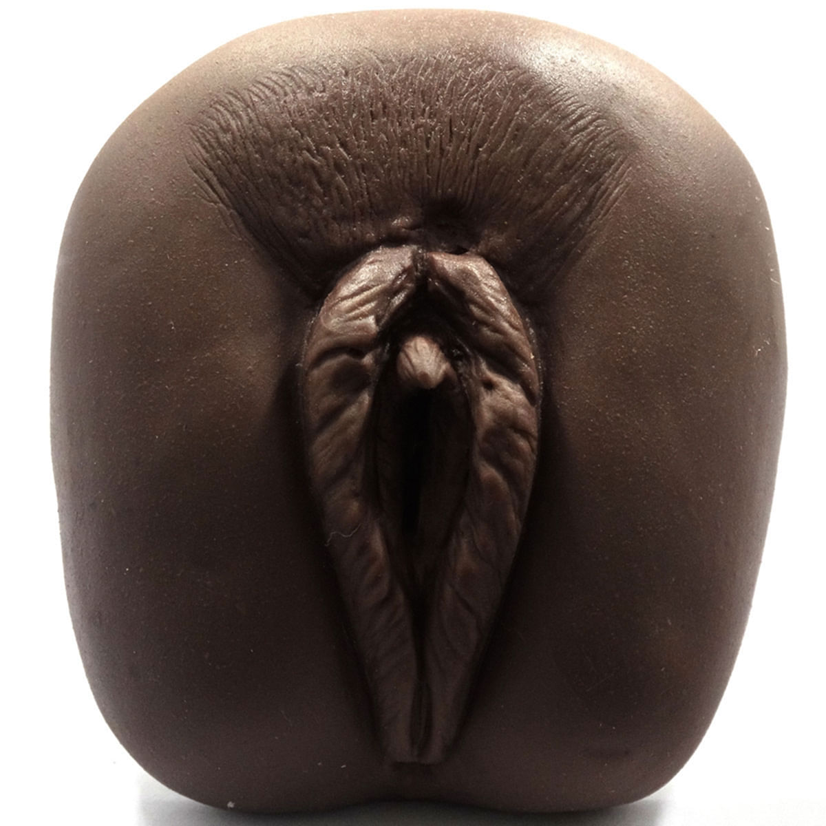Vagina Realística Maciça Preto Sexy Fantasy