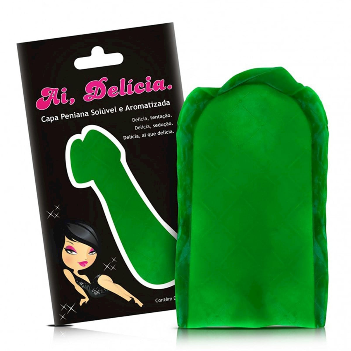 Capa Peniana Solúvel e Aromatizada Ai, Delícia Menta Sexy Fantasy - MelHot