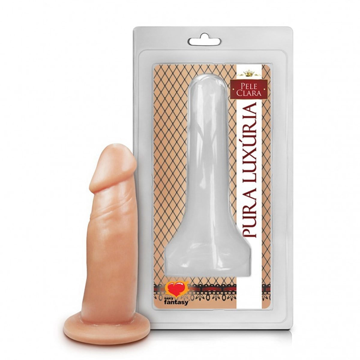 Prótese Realística Pura Luxúria Pele 9,5x3,2 Sexy Fantasy