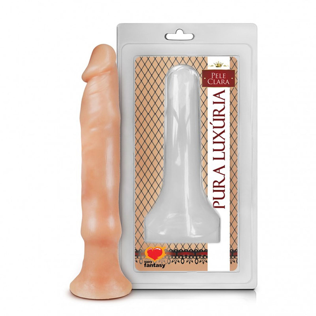 Prótese Realística Pura Luxúria Pele 14x2,5 Sexy Fantasy
