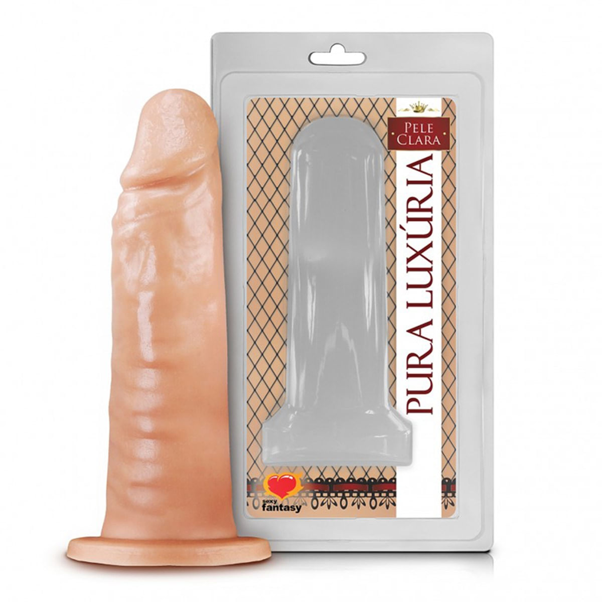 Prótese Realística Pura Luxúria Pele 14,8x4 Sexy Fantasy