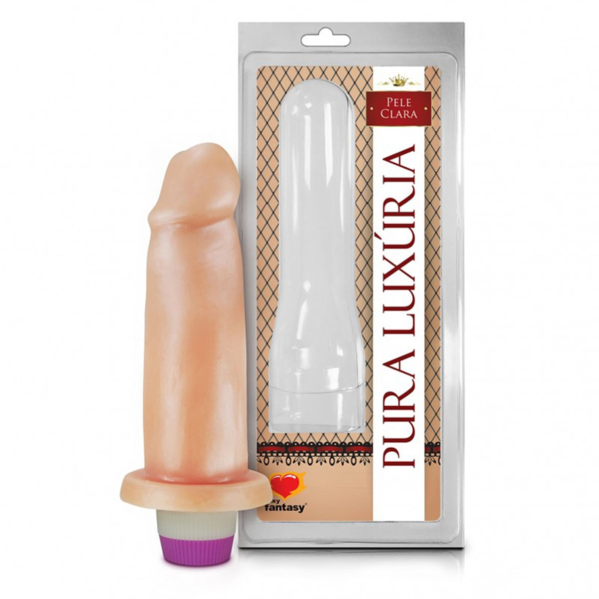 Prótese Realística com Vibro Pura Luxúria Pele 13x4 Sexy Fantasy