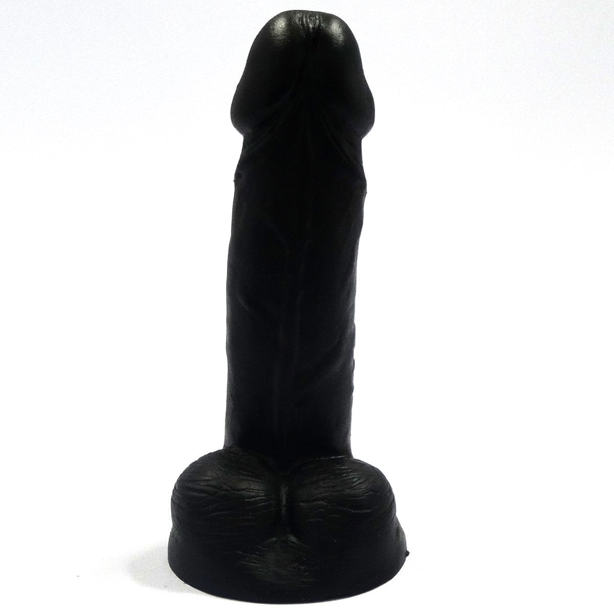 Prótese Realística com Escroto Pura Luxúria Black 14,6x3,3 Sexy Fantasy