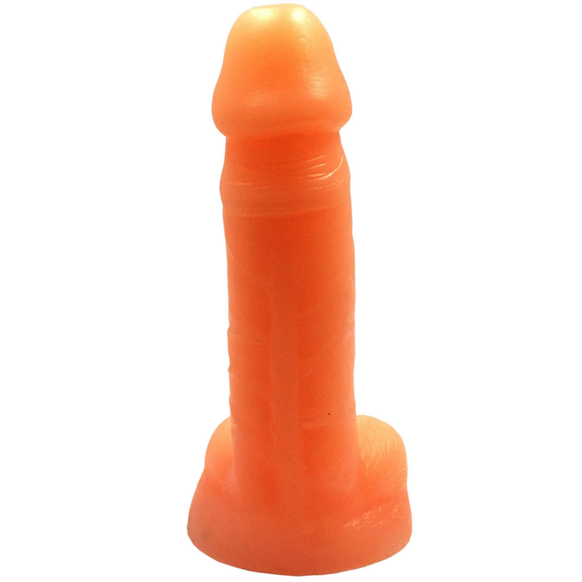Prótese Realística com Escroto Pura Luxúria Salmão 14,6x3,3 Sexy Fantasy