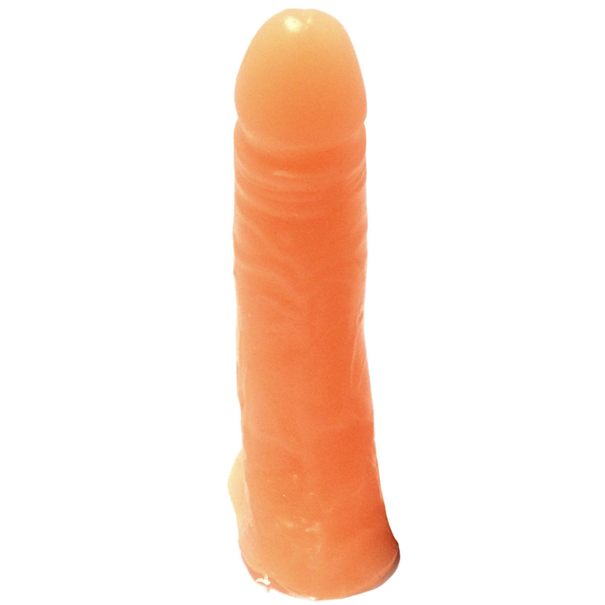 Prótese Realística com Escroto Pura Luxúria Salmão 12,8x3,2 Sexy Fantasy