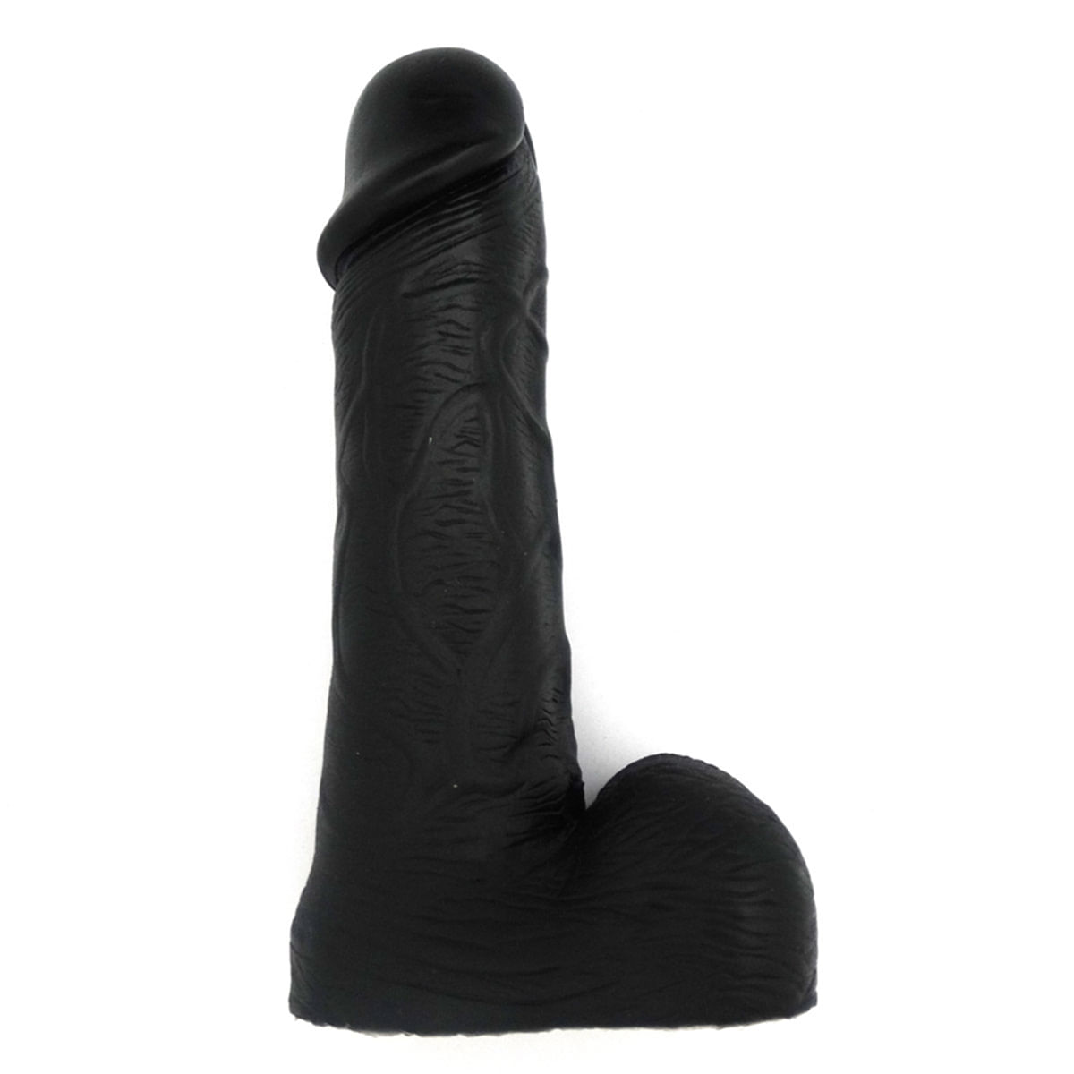 Prótese Realística com Escroto Pura Luxúria Black 18x4,4 Sexy Fantasy