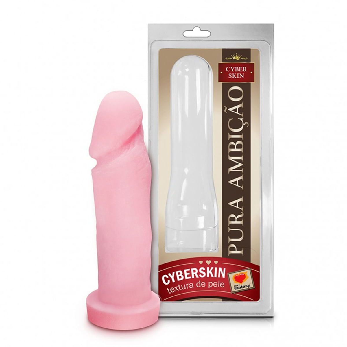 Capa Peniana Textura de Pele Cyber Skin Pura Ambição 16x5 Sexy Fantasy