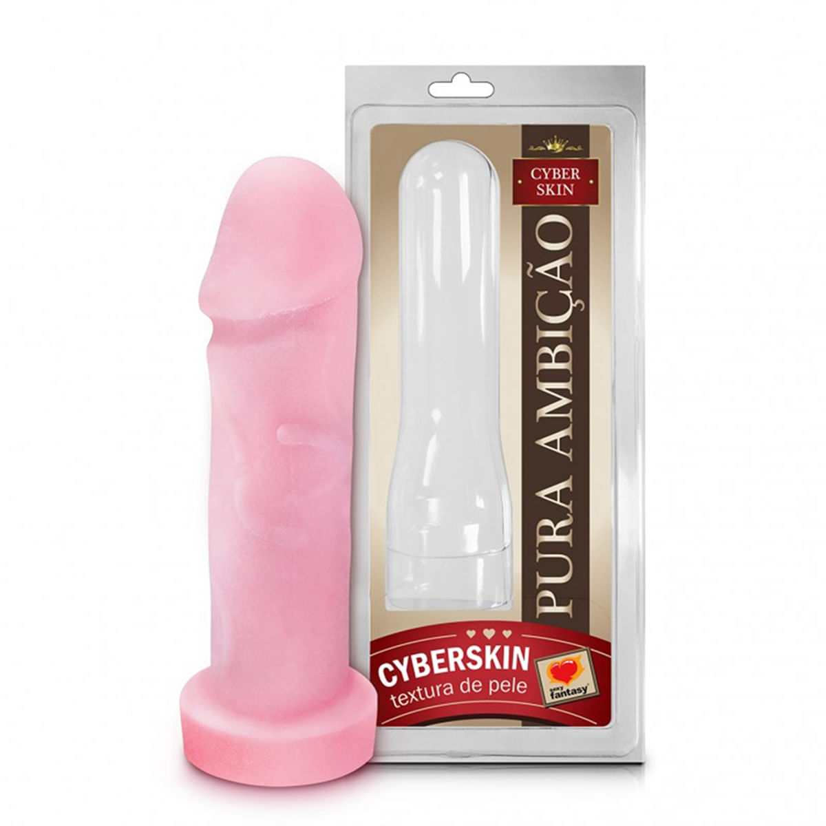 Capa Peniana Textura de Pele Cyber Skin Pura Ambição 18x5 Sexy Fantasy