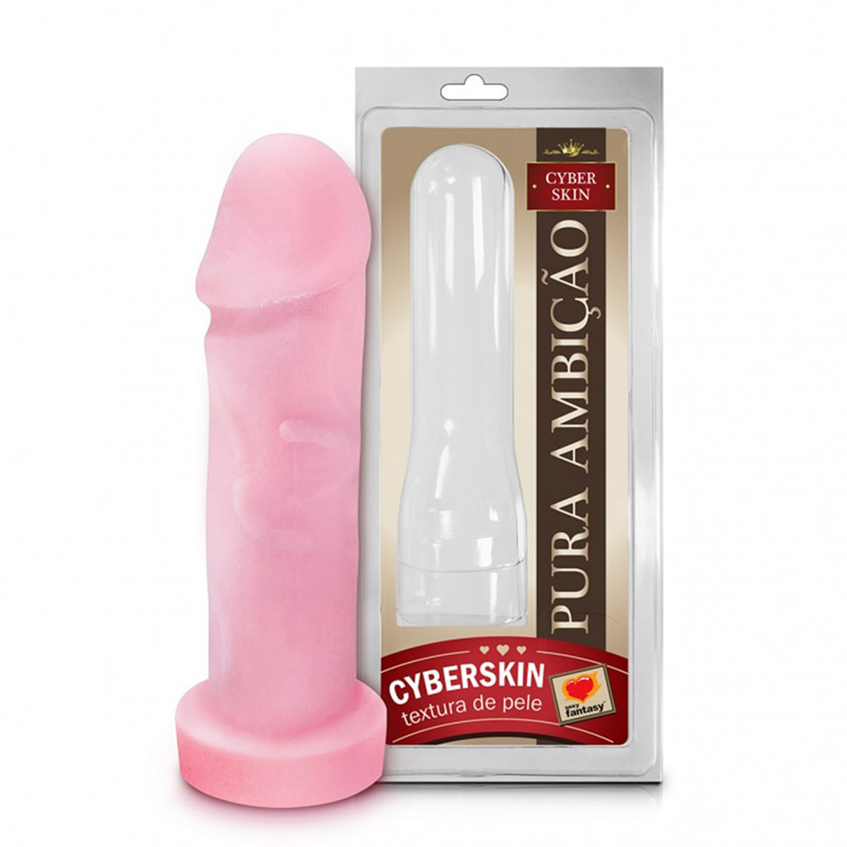 Capa Peniana Textura de Pele Cyber Skin Pura Ambição 21x5 Sexy Fantasy