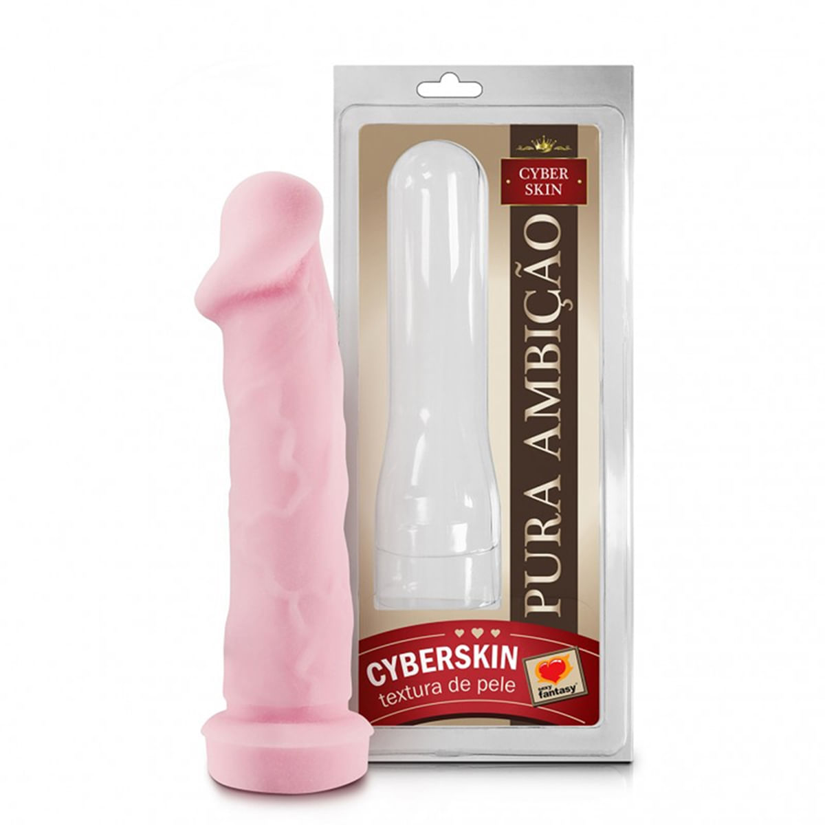 Capa Peniana Textura de Pele Cyber Skin Pura Ambição 17x4 Sexy Fantasy
