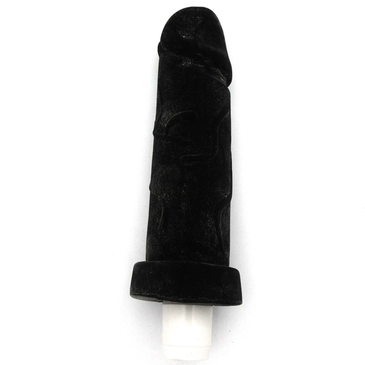 Pênis Textura de Pele Cyber Skin com Vibro Black 17x5 Sexy Fantasy