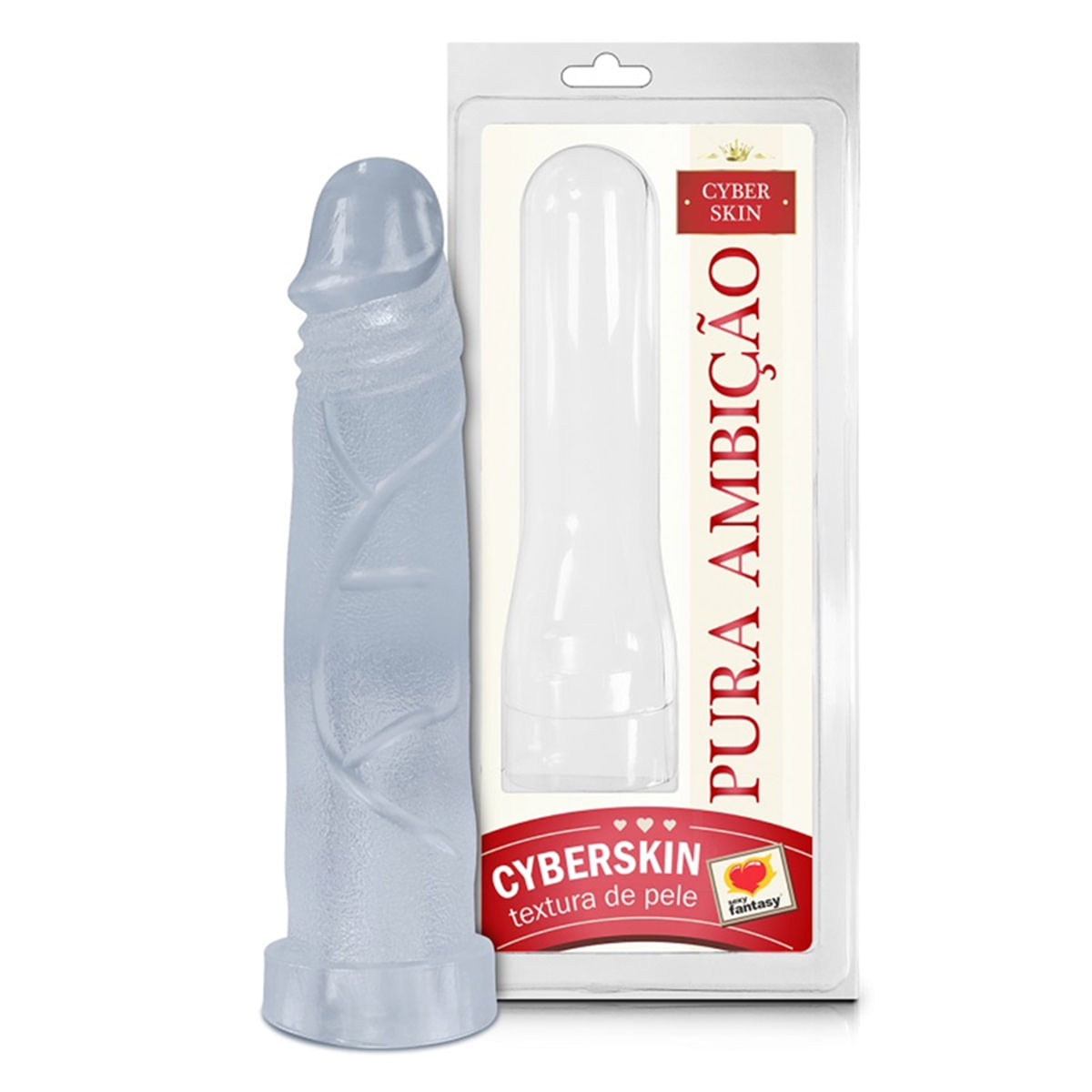Capa Peniana Incolor Cyber Skin 16,5x4,7cm Pura Ambição Sexy Fantasy
