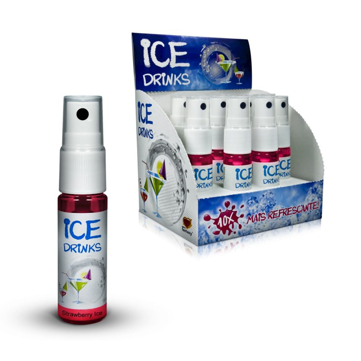 Ice Drinks Efeito Ultra Refrescância Strawberry 15ml Sexy Fantasy