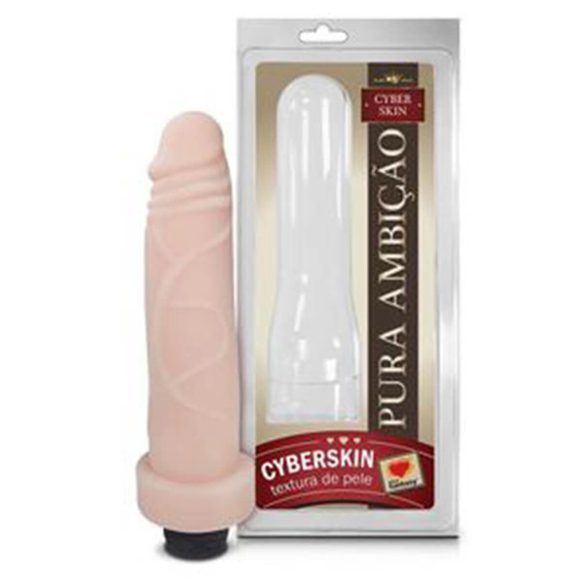 Prótese em Cyber Skin com Vibro 16,5x4,5 cm Sexy Fantasy
