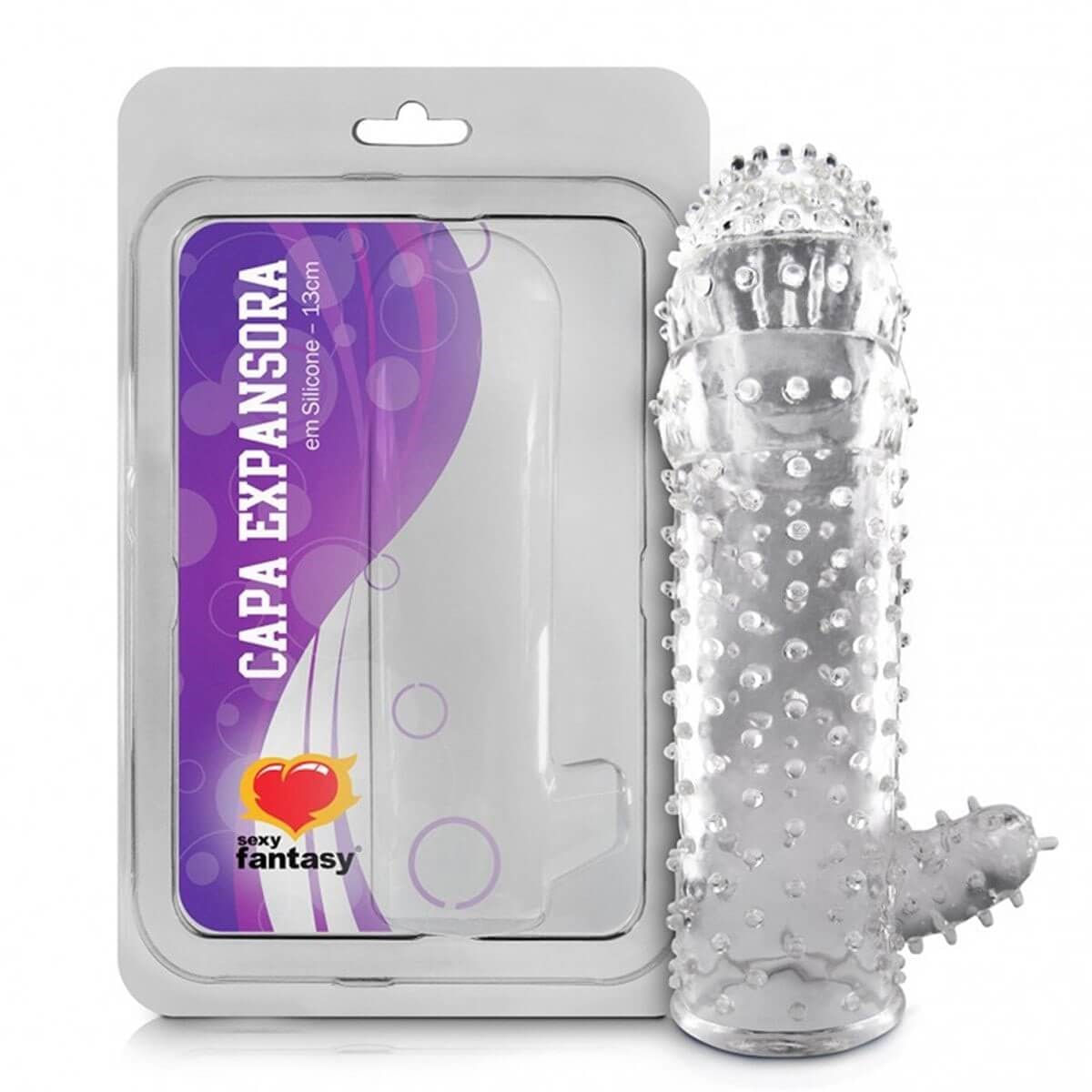 Capa Expansora com Estimulador 13 cm Sexy Fantasy Capa Expansora com Estimulador 13 cm Sexy Fantasy