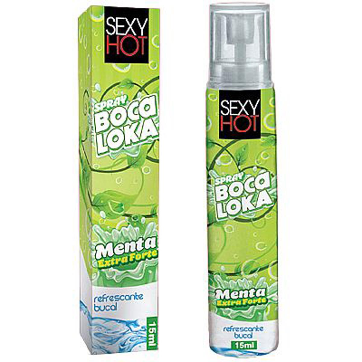 Refrescante Bucal Boca Loka Menta Extra Forte Spray 15ml Sexy Hot - Miess
