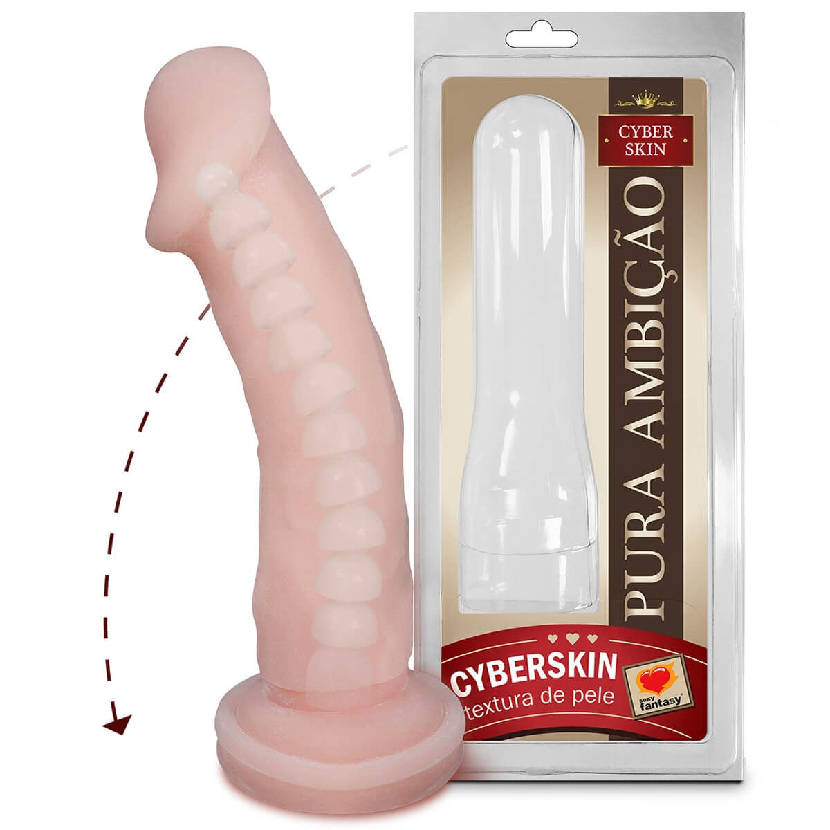 Prótese em Cyber Skin com Vértebra 17x4,5 cm Sexy Fantasy Prótese em Cyber Skin com Vértebra 17x4,5 cm Sexy Fantasy