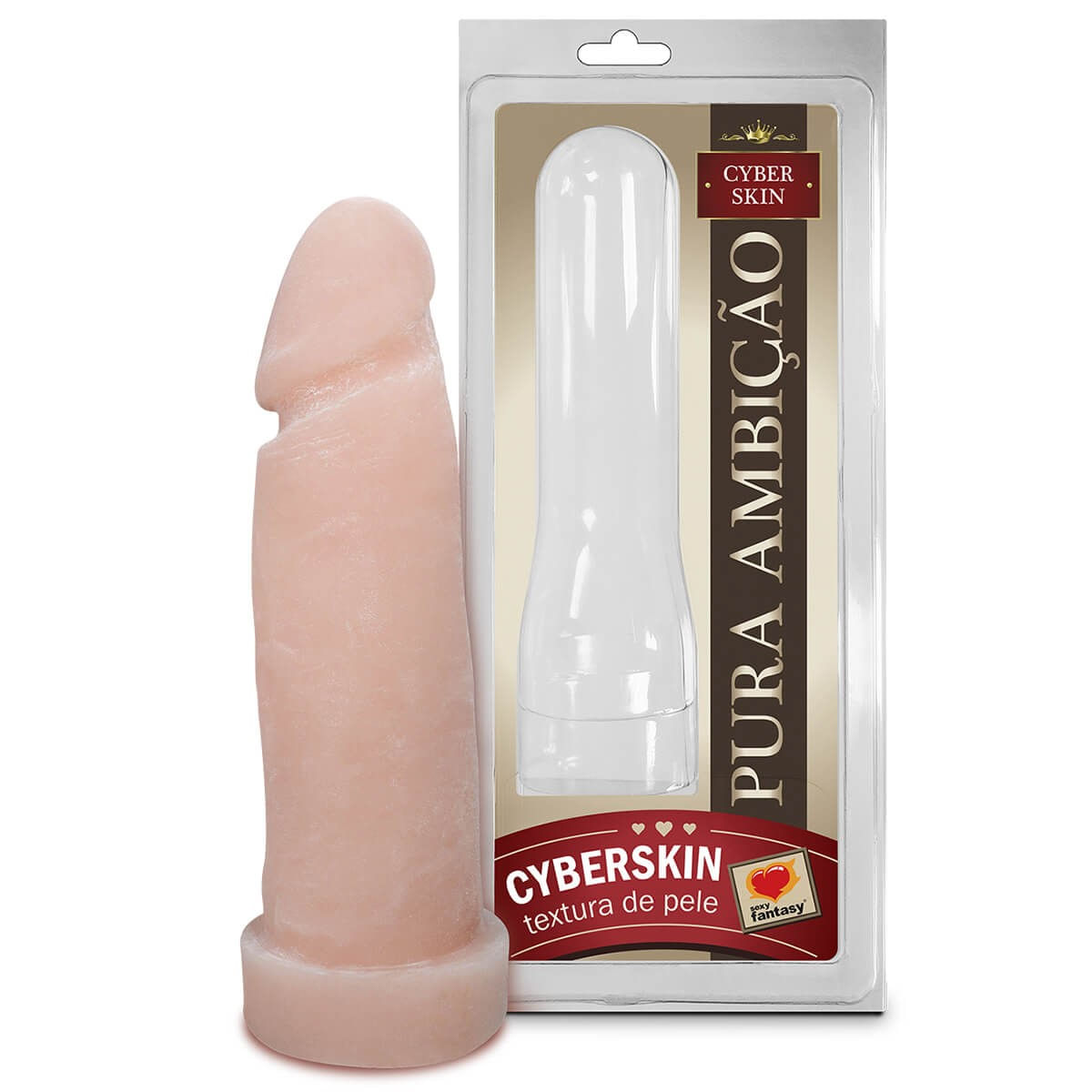 Capa Peniana em Cyber Skin Pura Ambição 16x4,5 cm Sexy Fantasy