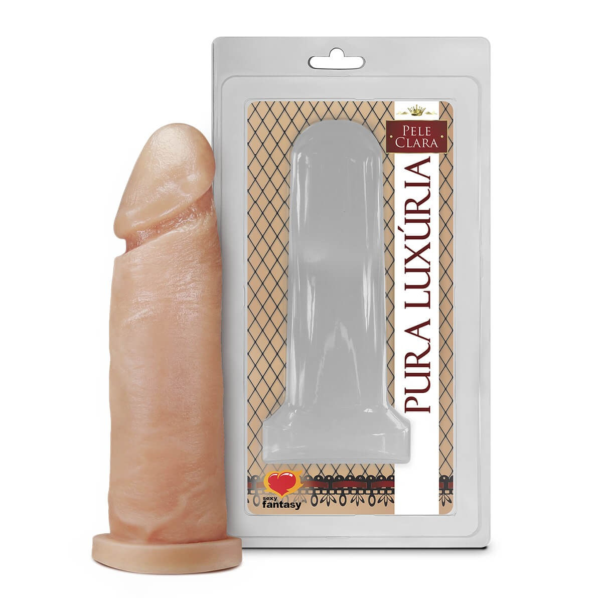 Prótese Pura Luxúria Realístico 15,3x4,5 cm Sexy Fantasy Prótese Pura Luxúria Realístico 15,3x4,5 cm Sexy Fantasy