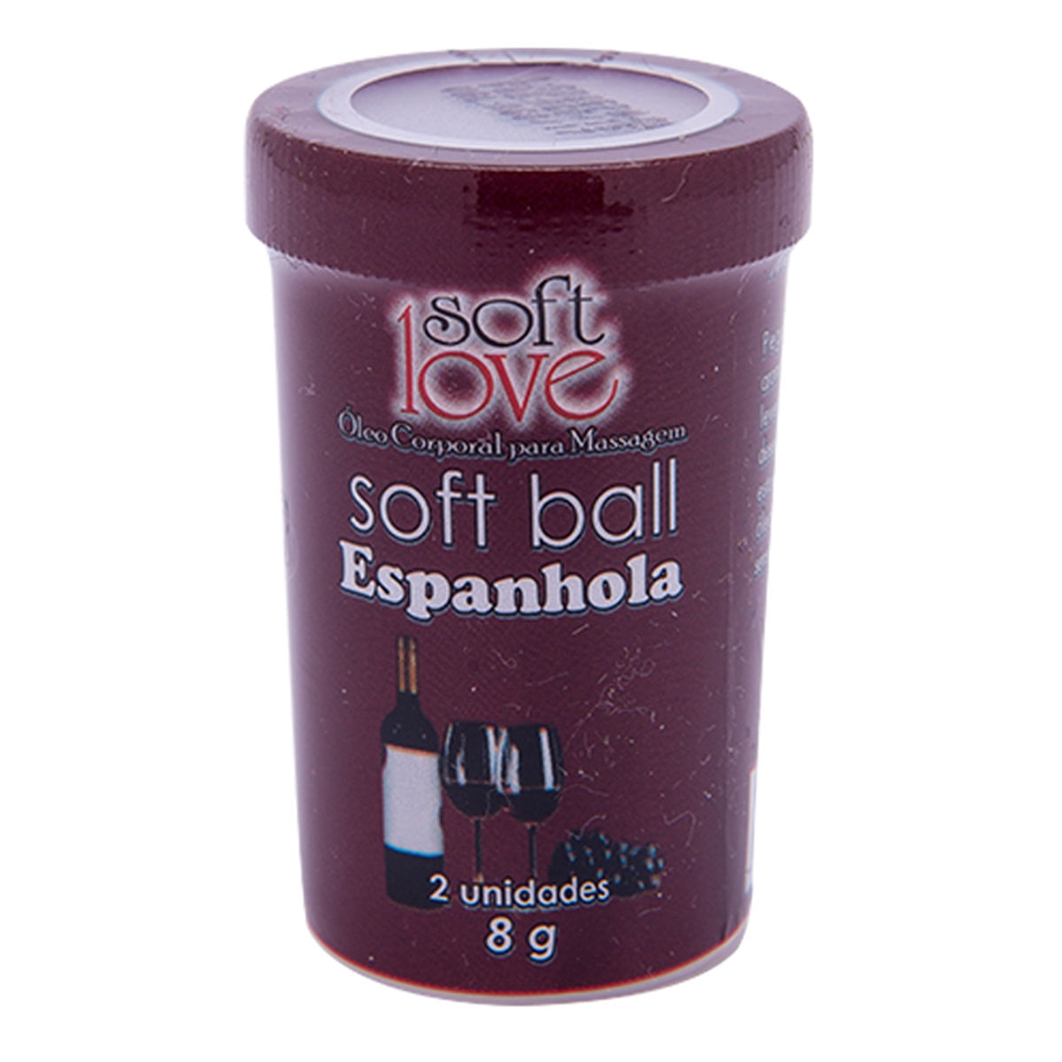 Soft Ball Espanhola Óleo Corporal para Massagem Beijável 2 uni Soft Love