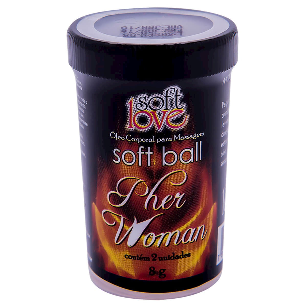 Soft Ball Pher Woman Óleo Corporal para Massagem 2 uni Soft Love