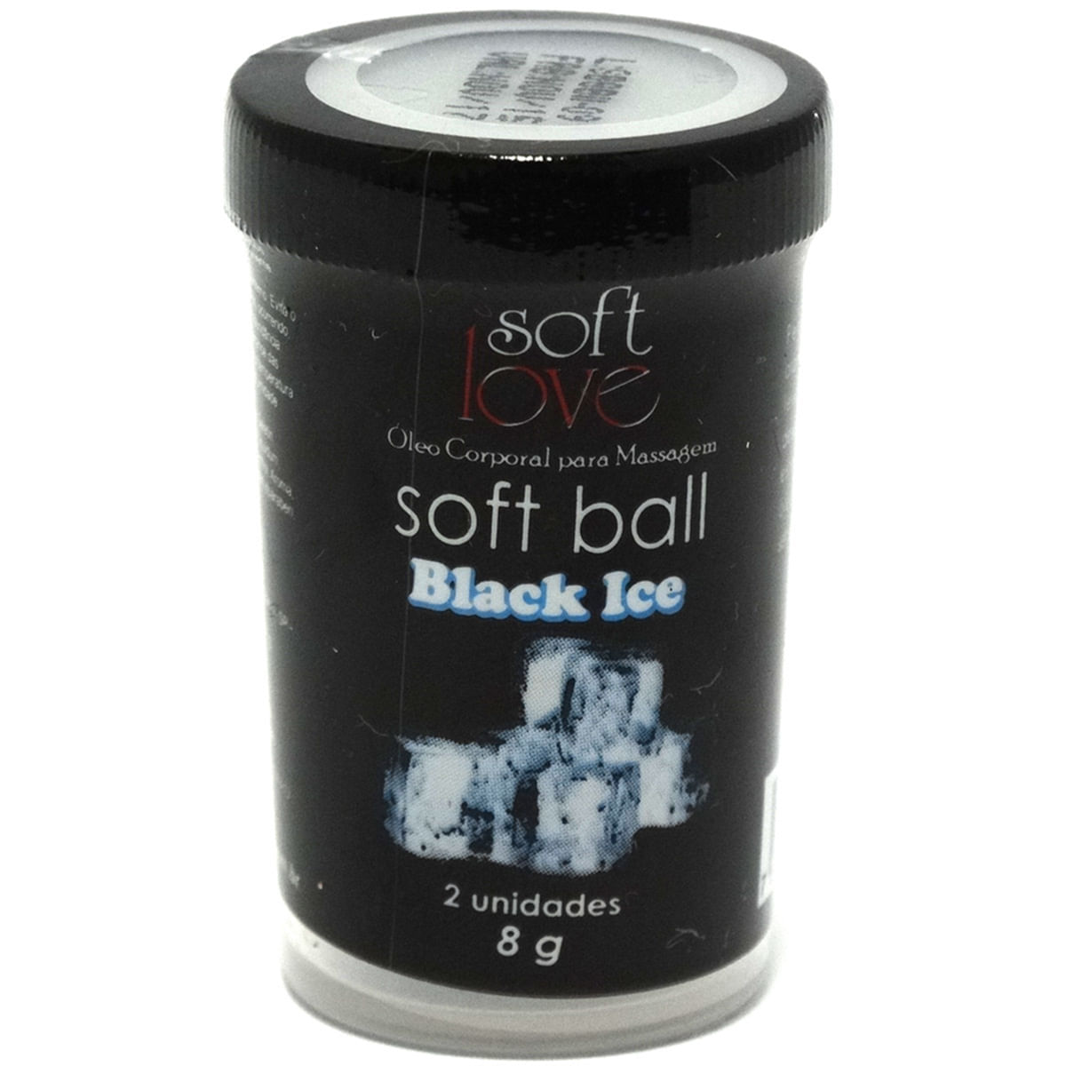 Soft Ball Black Ice Óleo Corporal para Massagem 2 uni Soft Love