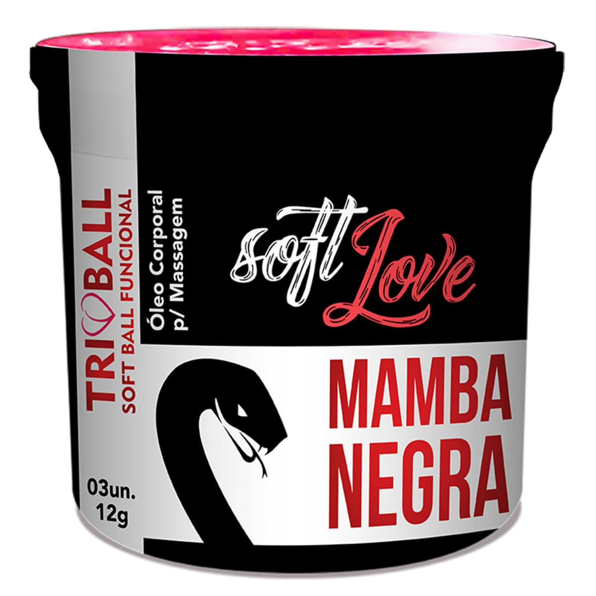 Mamba Negra Triball Soft Ball Funcional 3un Soft Love