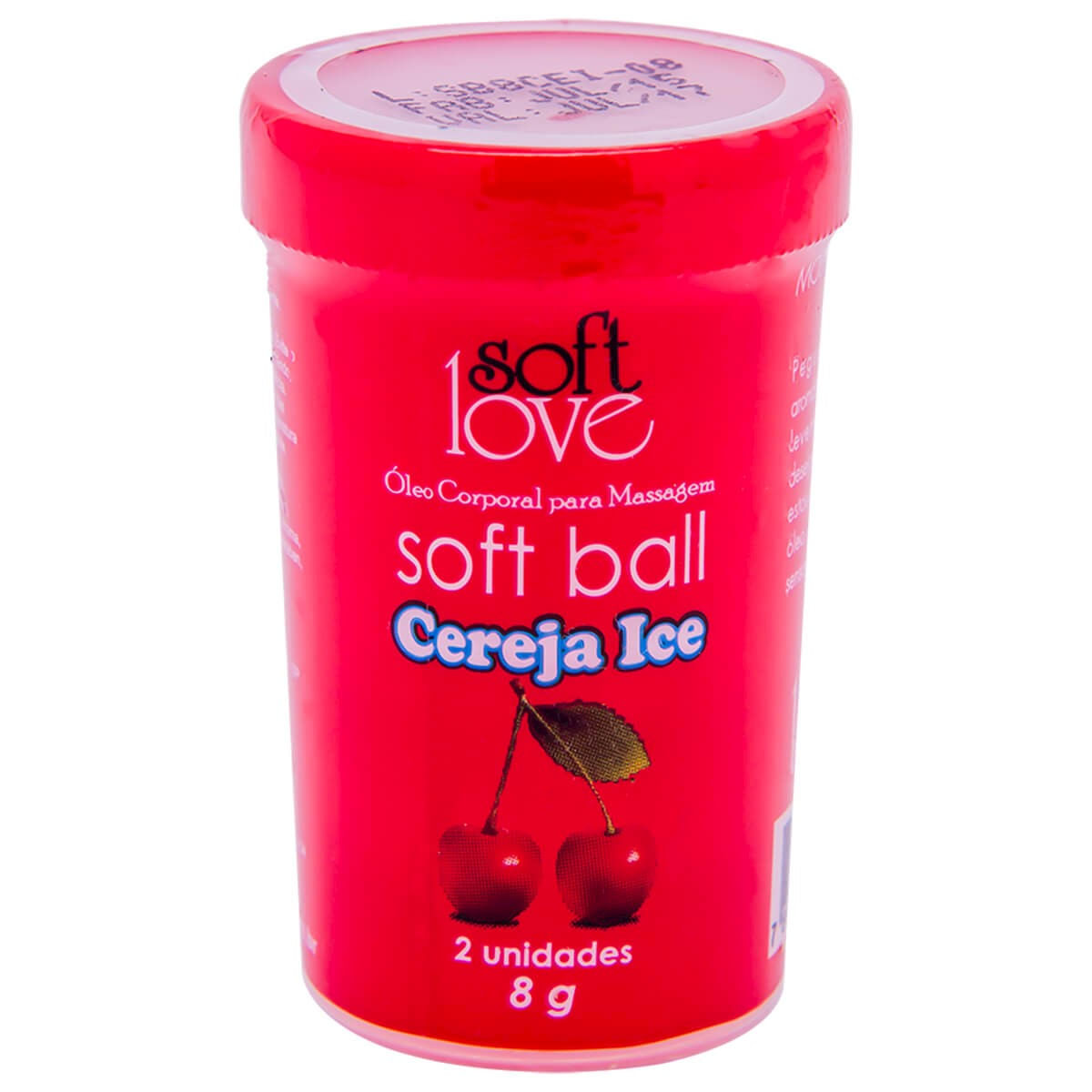 Soft Ball Bolinha Funcional Cereja Ice 2un Soft Love
