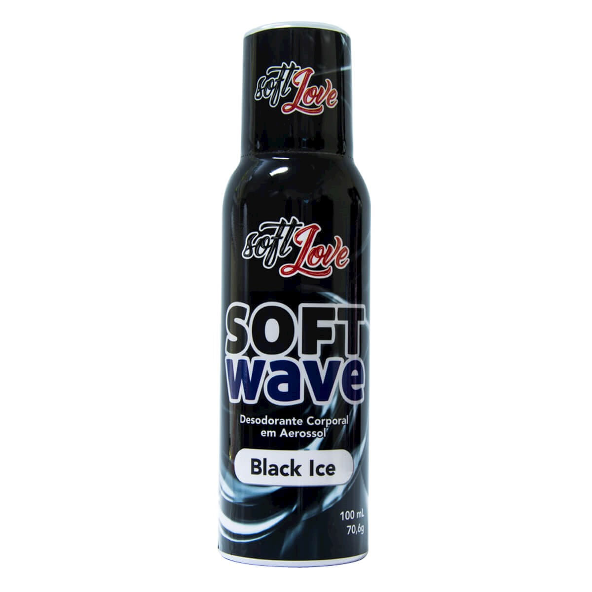 Soft Wave Desodorante Corporal Refrescante em Aerossol Black Ice 100ml Soft Love