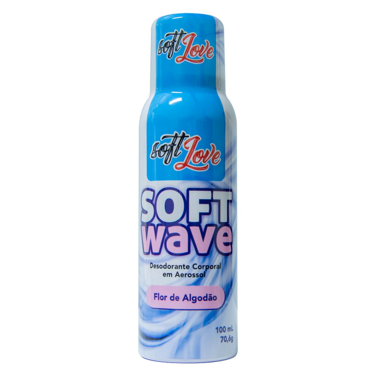 Soft Wave Desodorante Corporal em Aerossol Flor de Algodão 100ml Soft Love