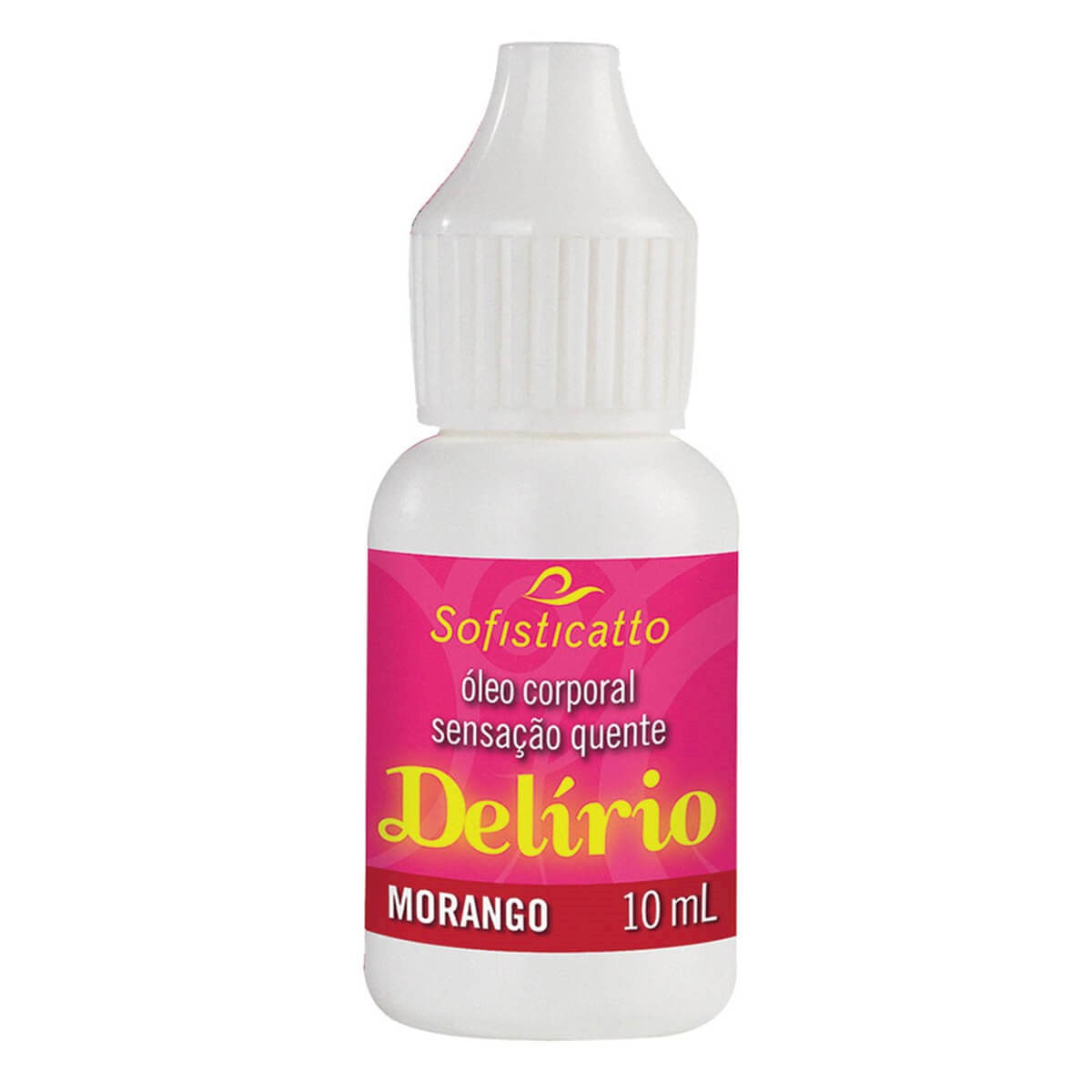 Delírio Óleo Corporal Sensação Quente com Sabor de Morango 10ml Sofisticatto Delírio Óleo Corporal Sensação Quente com Sabor de Morango 10ml Sofisticatto