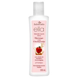 Ella Sabonete Líquido Íntimo de Morango com Champanhe 200ml Sofisticatto