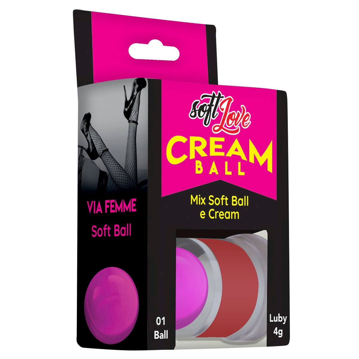 Cream Ball Via Femme Labareba Estimulador Feminino Soft Love