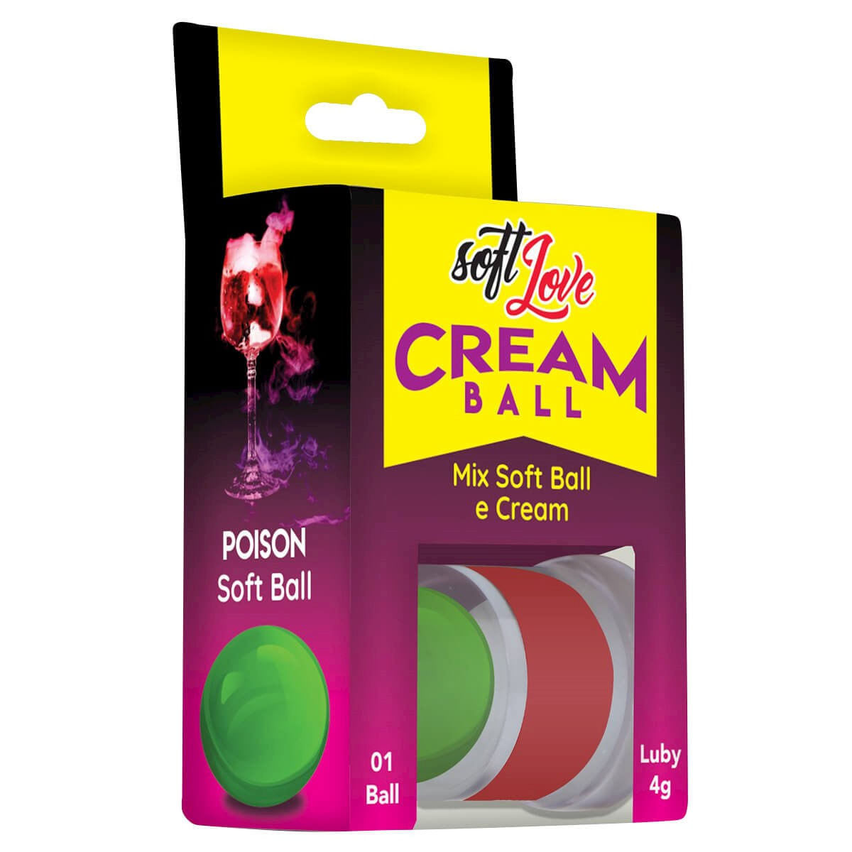 Cream Ball Poison Hard Excitante Unissex Soft Love