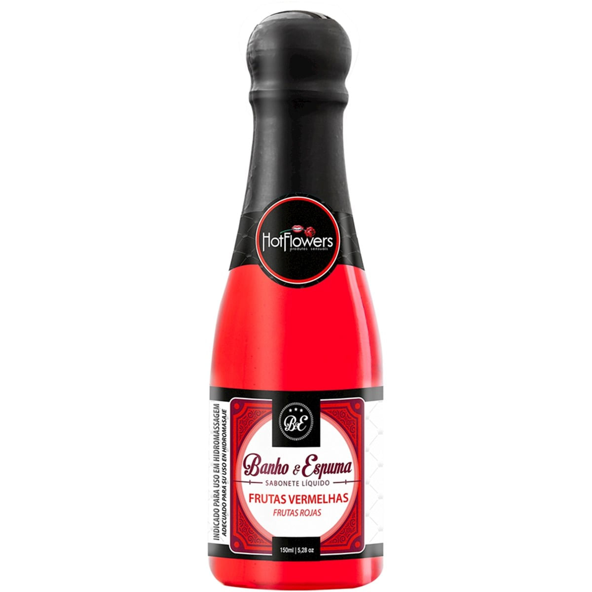 Sabonete Líquido Banho & Espuma Frutas Vermelhas 150ml Hot Flowers - MelHot