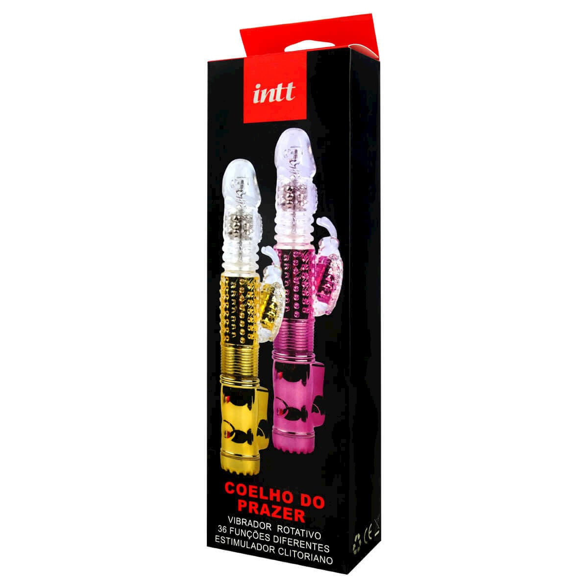 Coelho do Prazer Vibrador Ponto G Vai e Vem e Rotativo com 30 Funções Vibratorias Intt