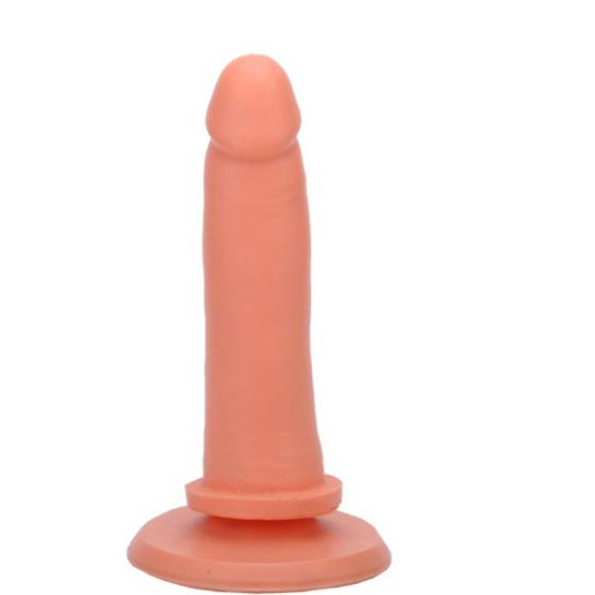 Pênis Maciça com Ventosa 15x3,3cm Ktoy Pênis Maciça com Ventosa 15x3,3cm Ktoy