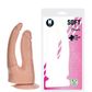Pênis Realístico Duplo Com Ventosa 18cm e 17 cm Soft Line K import