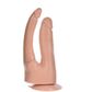 Pênis Realístico Duplo Com Ventosa 18cm e 17 cm Soft Line K import