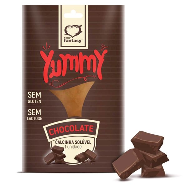 Calcinha Comestível Yummy 1 Unidade Sexy Fantasy Yummy Calcinha Solúvel Comestível 1 Unidade Sexy Fantasy