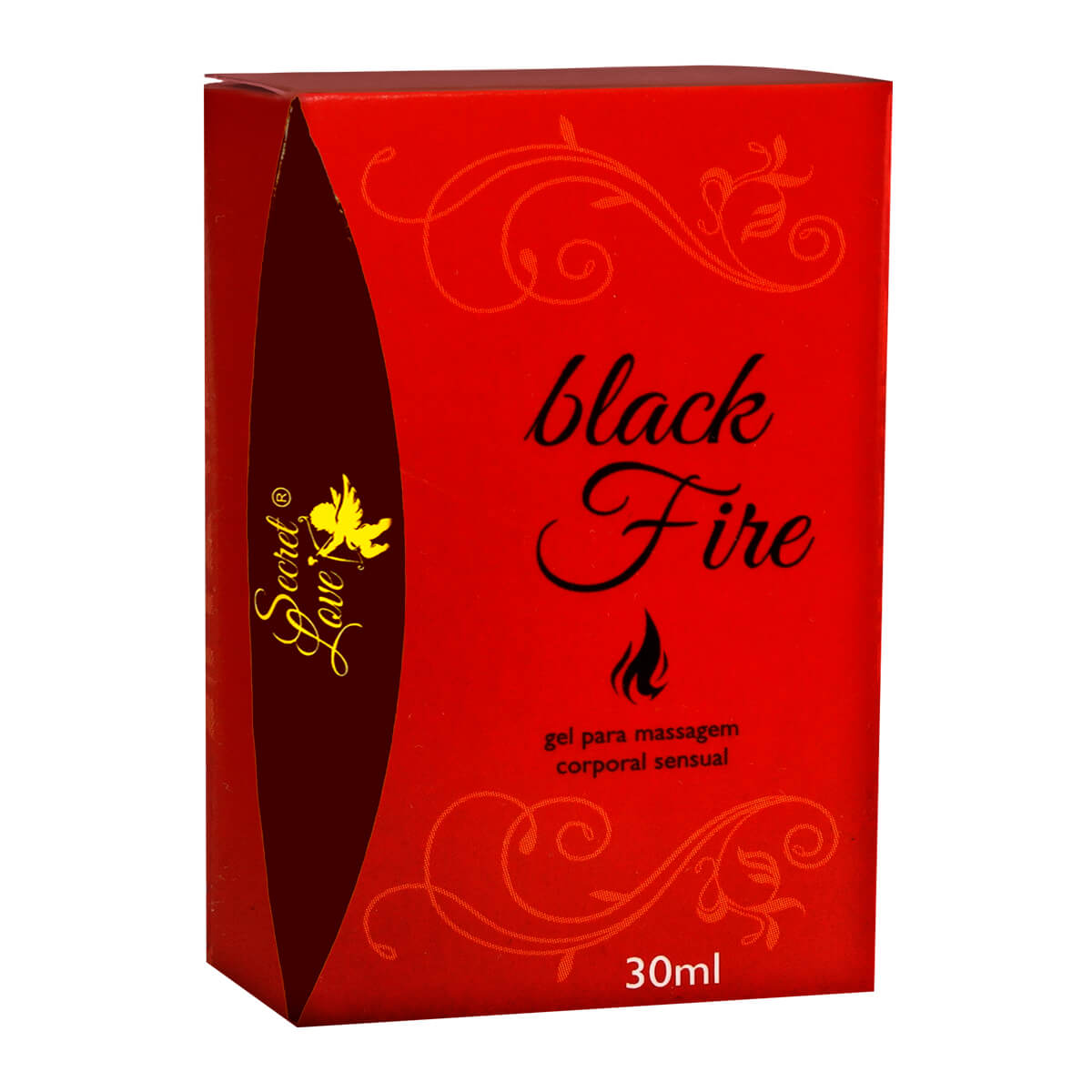 Black Hot Gel para Massagem Corporal Sensual 30ml Secret Love