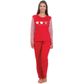 Pijama Feminino Adulto Peluciado com Estampa nas Mangas e Frente da Blusa Victory